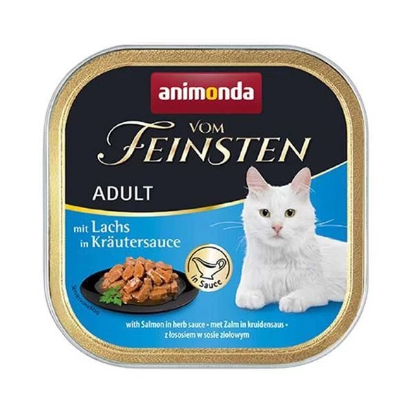 Animonda Vom Feinsten Tahılsız Somon Balıklı Ve Bitki Özlü Yetişkin Konserve Kedi Maması 100 Gr