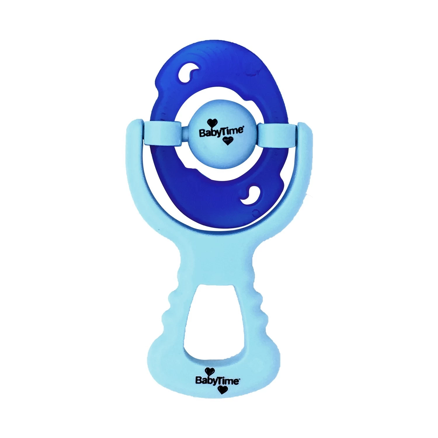 Baby Time Çıngıraklı Sulu Diş Kaşıyıcı - Mavi