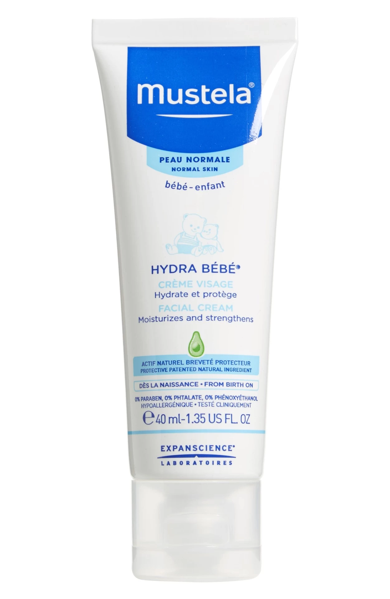 Mustela Hydra Bebe Organik Avokadolu Bebek Yüz Kremi - 40ml