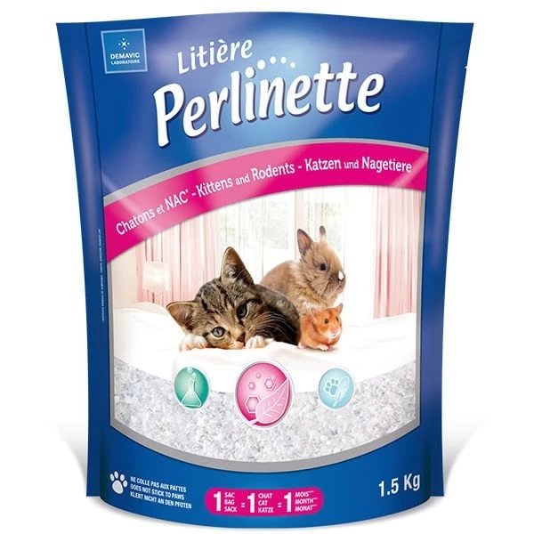 Perlinette Kitten Rodent Yavru Kedi Ve Kemirgen Kristal Kumu 1.5 Kg