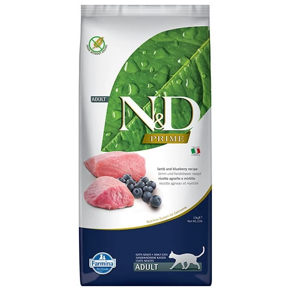 Nd Prime Kuzu Etli Tahılsız Yetişkin Kedi Maması 10 Kg