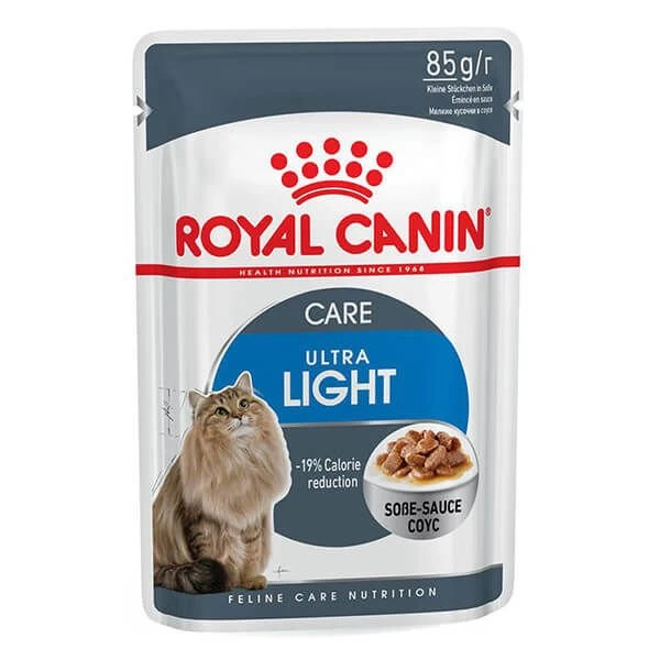 Royal Canin Ultra Light Gravy Pouch Diyet Kedi Maması 85 Gr