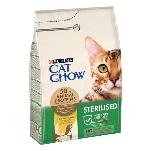 Purina Cat Chow Kısırlaştırılmış Tavuklu Yetişkin Kedi Maması 15 Kg