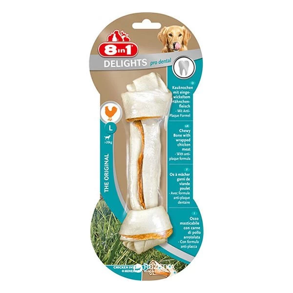 8 In 1 Delights Bones Pro Dental Köpek Kemik Ödülü Large 85 Gr