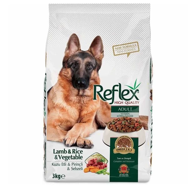 Reflex Adult Kuzu Ve Pirinçli Sebzeli Yetişkin Köpek Maması 3 Kg