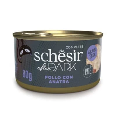 Schesir After Dark Pate Tavuklu Ve Ördekli Yetişkin Kedi Konservesi 80 Gr