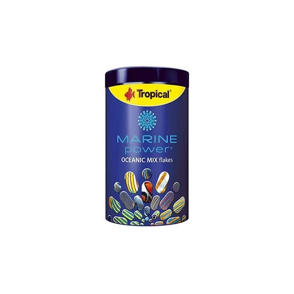 Tropical Marine Power Oceanic Mix Flakes Deniz Balıkları Için Krill Ve Spirulina Katkılı Balık Yemi 1000 Ml 200 Gr