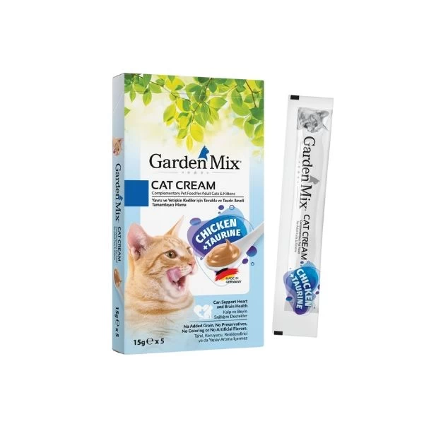 Garden Mix Taurin Ve Tavuklu Sıvı Kedi Ödül Maması 15 Gr 5 Adet