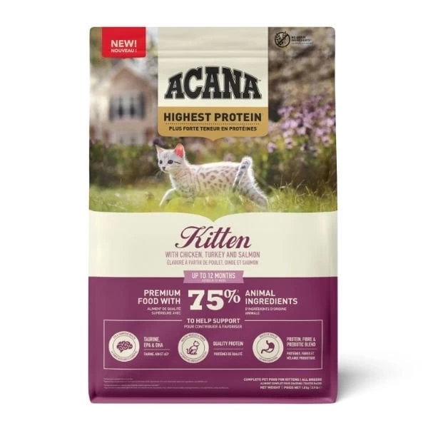 Acana Kitten Hindi Ve Somon Balıklı Yavru Kedi Maması 1.8 Kg