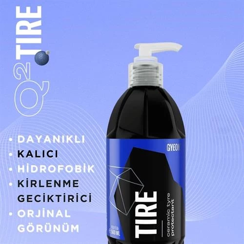 Gyeon Q² Tire Lastik Parlatıcı Ve Koruyucu Jel - 500 Ml -seramik Bazlı Lastik Teker Cilası