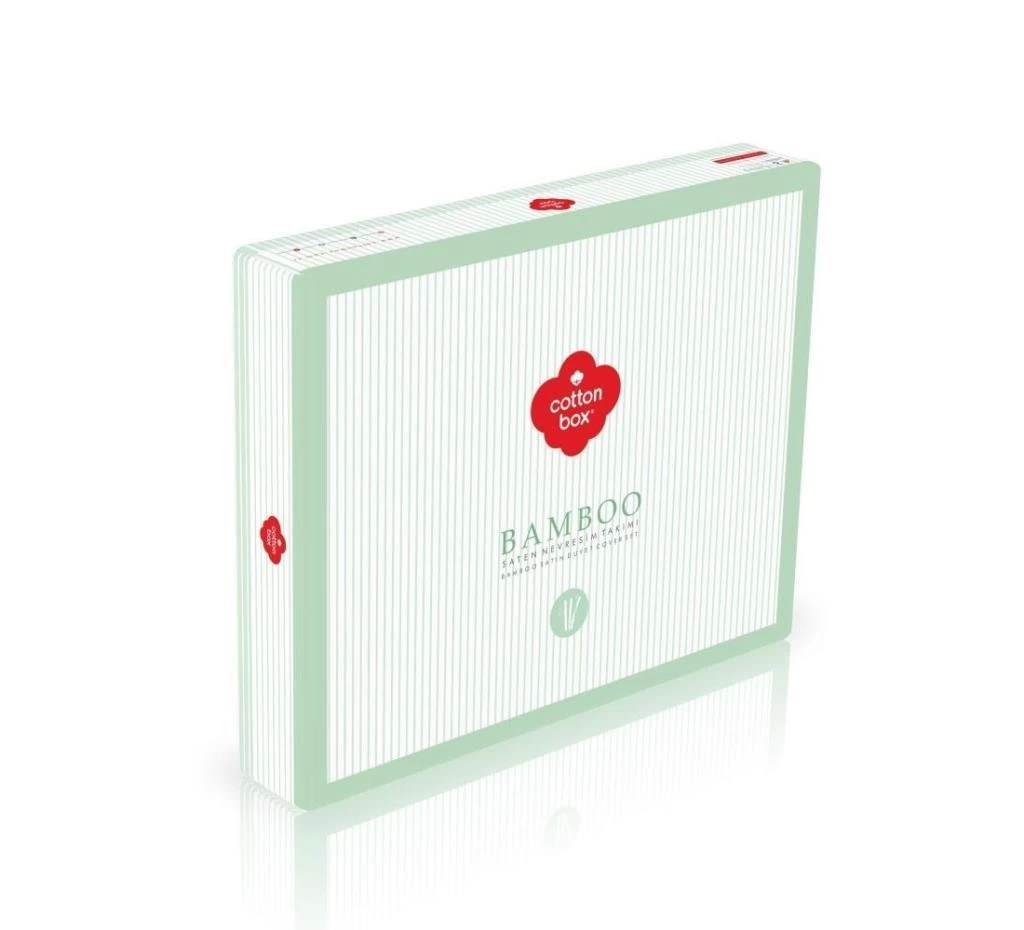Cotton Box Çift Kişilik Bambu Saten Nevresim Takımı Vizon