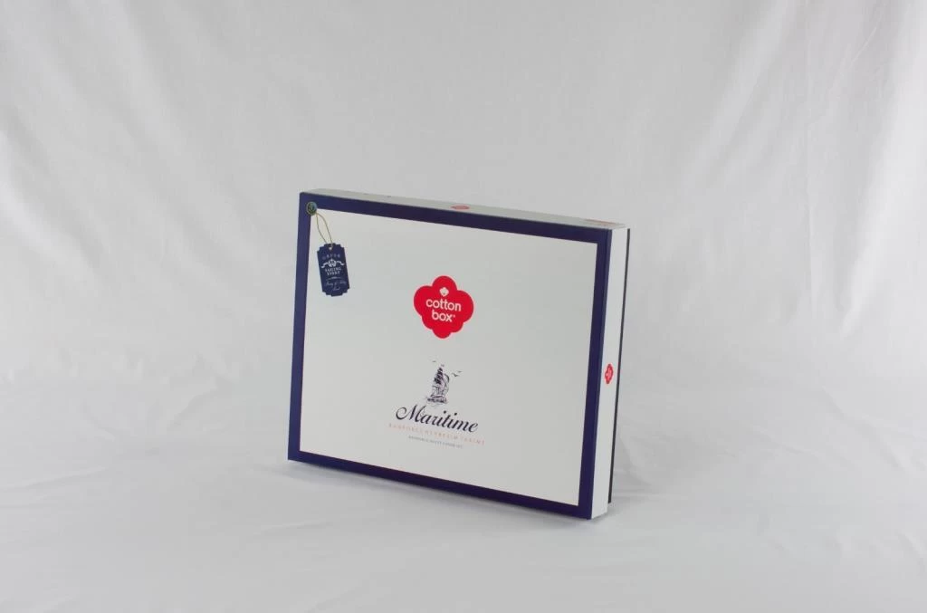 Cotton Box Maritime Nevresim Takımı Çift Kişilik Sail Mavi