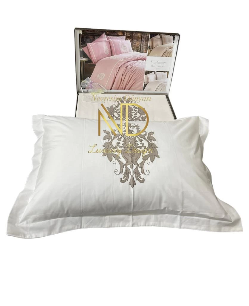 Anna Karina Brode Çift Kişilik Akfil Nevresim Takımı Belissimo