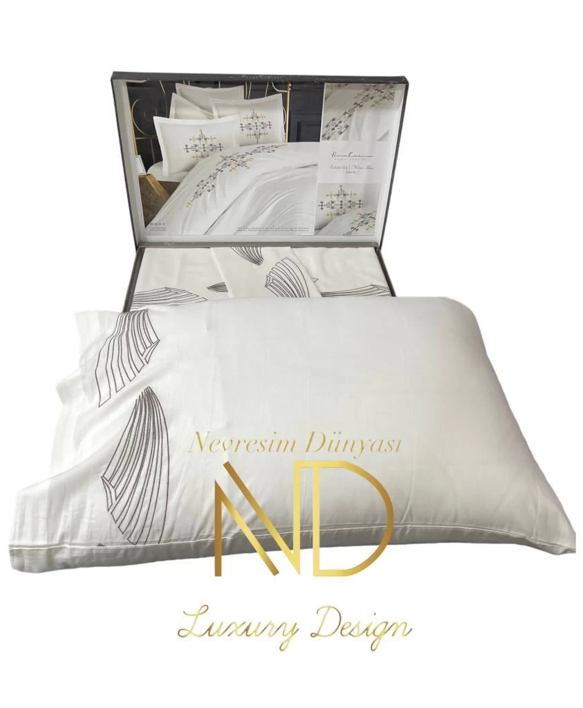 Anna Karina Brode Çift Kişilik Akfil Nevresim Takımı Wing