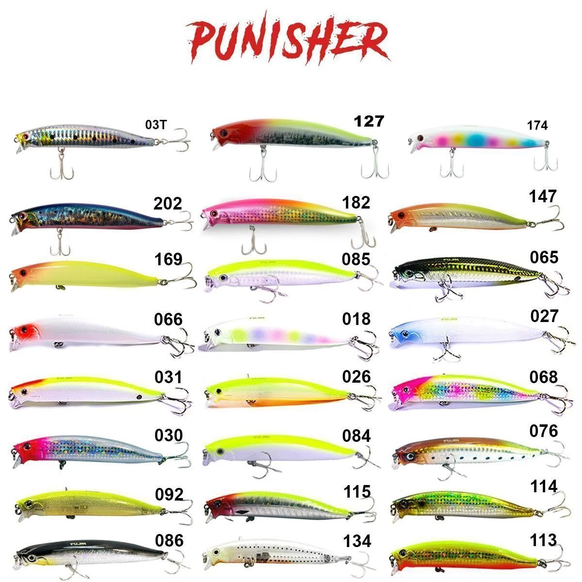 Fujin Punisher 105sw 10.5cm 16gr. Maket Balık 086 Flashing Minnow