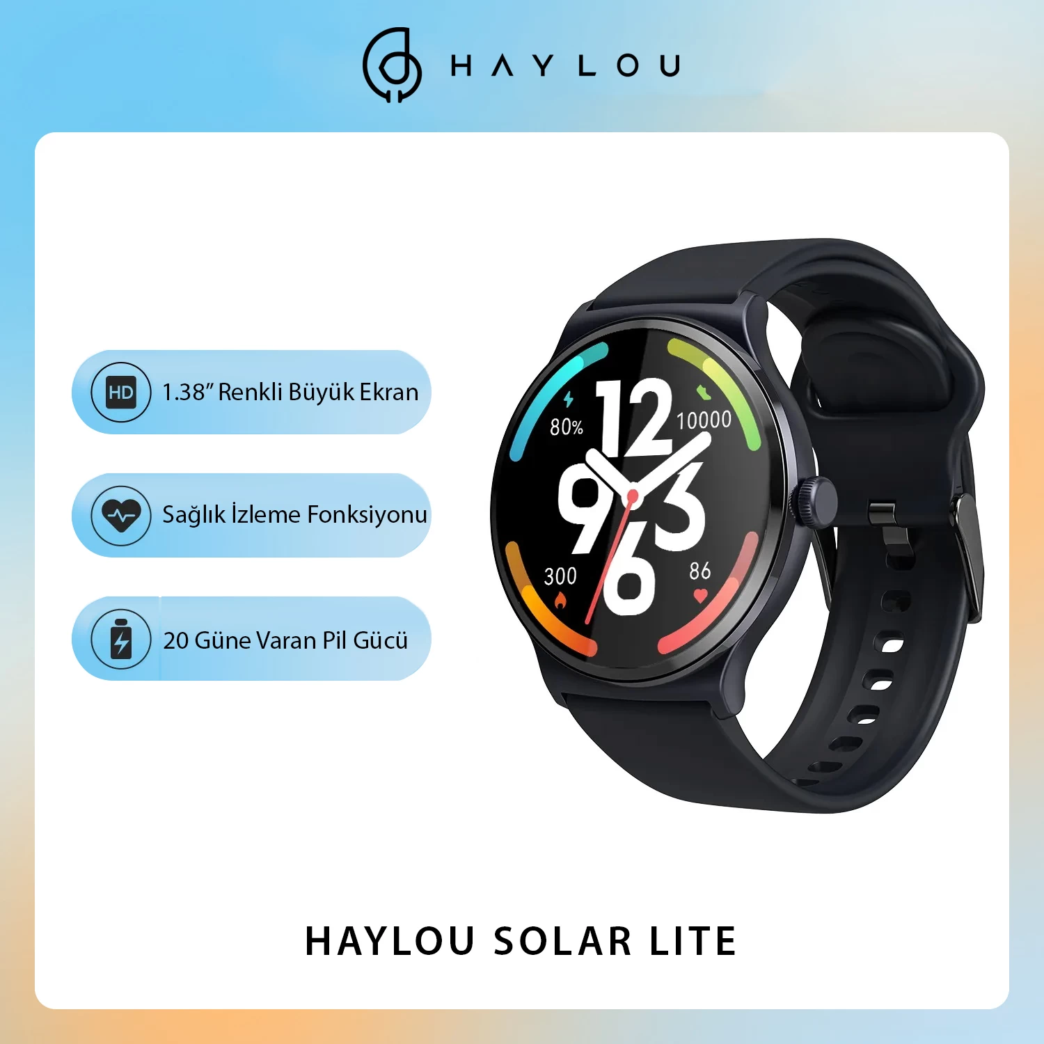 Haylou Solar Lite Akilli Saat Lacİvert