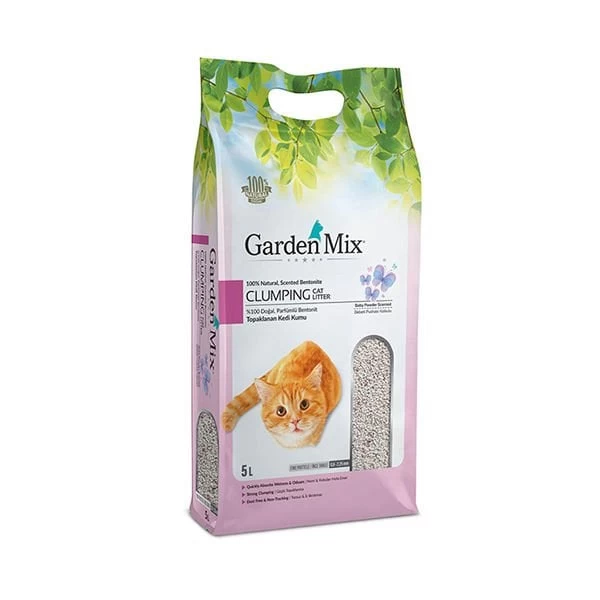 Garden Mix İnce Taneli Bebek Pudrası Kokulu Kedi Kumu 5 Lt