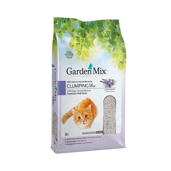 Garden Mix İnce Taneli Lavanta Kokulu Kedi Kumu 10 Lt