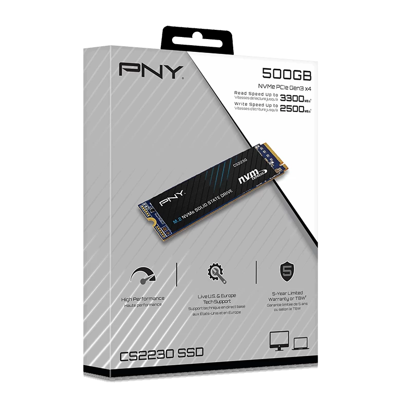 Pny Cs2230 500 Gb 3300/2500 Nvme Pcie M.2 Ssd (m280cs2230-500-rb)