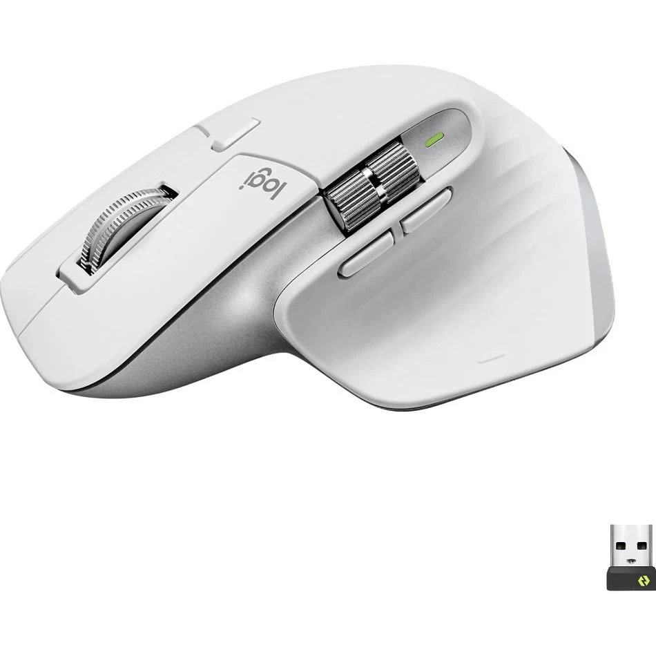 Logitech Mx Master 3s Mac İÇİn GelİŞmİŞ 8.000 Dpi Sessİz Profesyonel Kablosuz Mouse - Beyaz 910-006572
