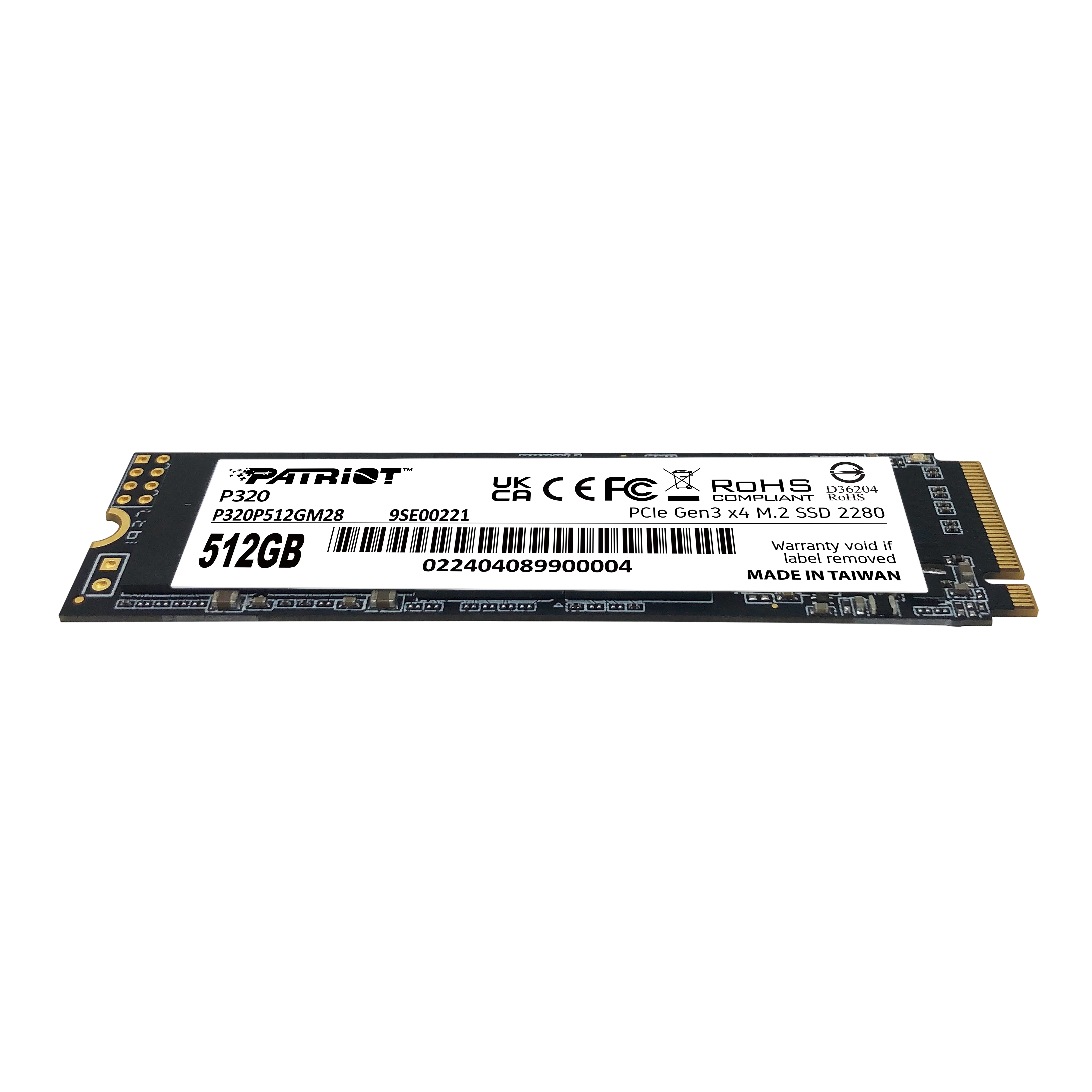 Patriot P320 512gb 3000/2200mb/s Nvme M.2 Ssd Disk (p320p512gm28)
