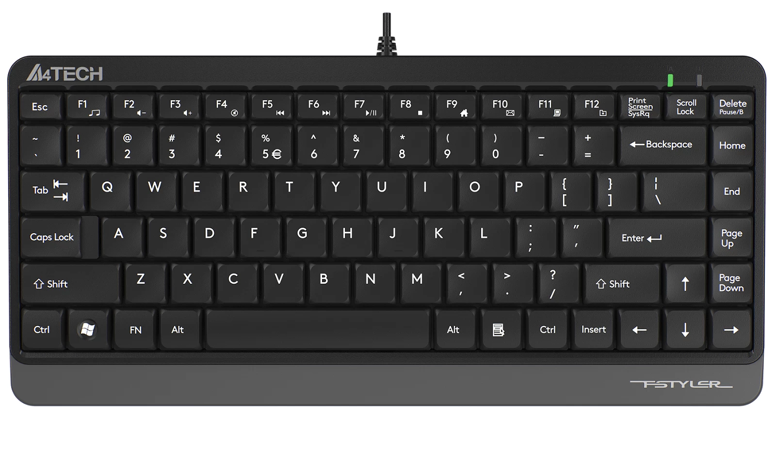 A4 Tech Fk11 Slim Q Klavye Usb Grİ