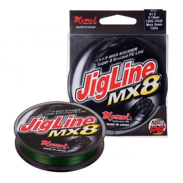 Momoi Jigline Mx8 0.12mm 300mt. Yeşil İp Misina