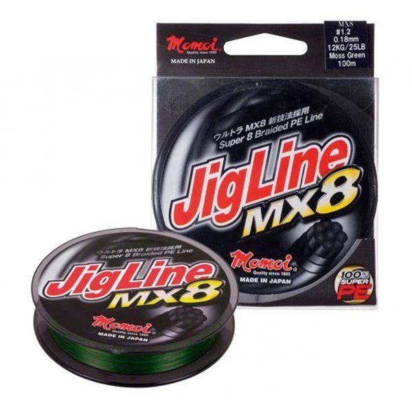 Momoi Jigline Mx8 0.14mm 300mt. Yeşil İp Misina