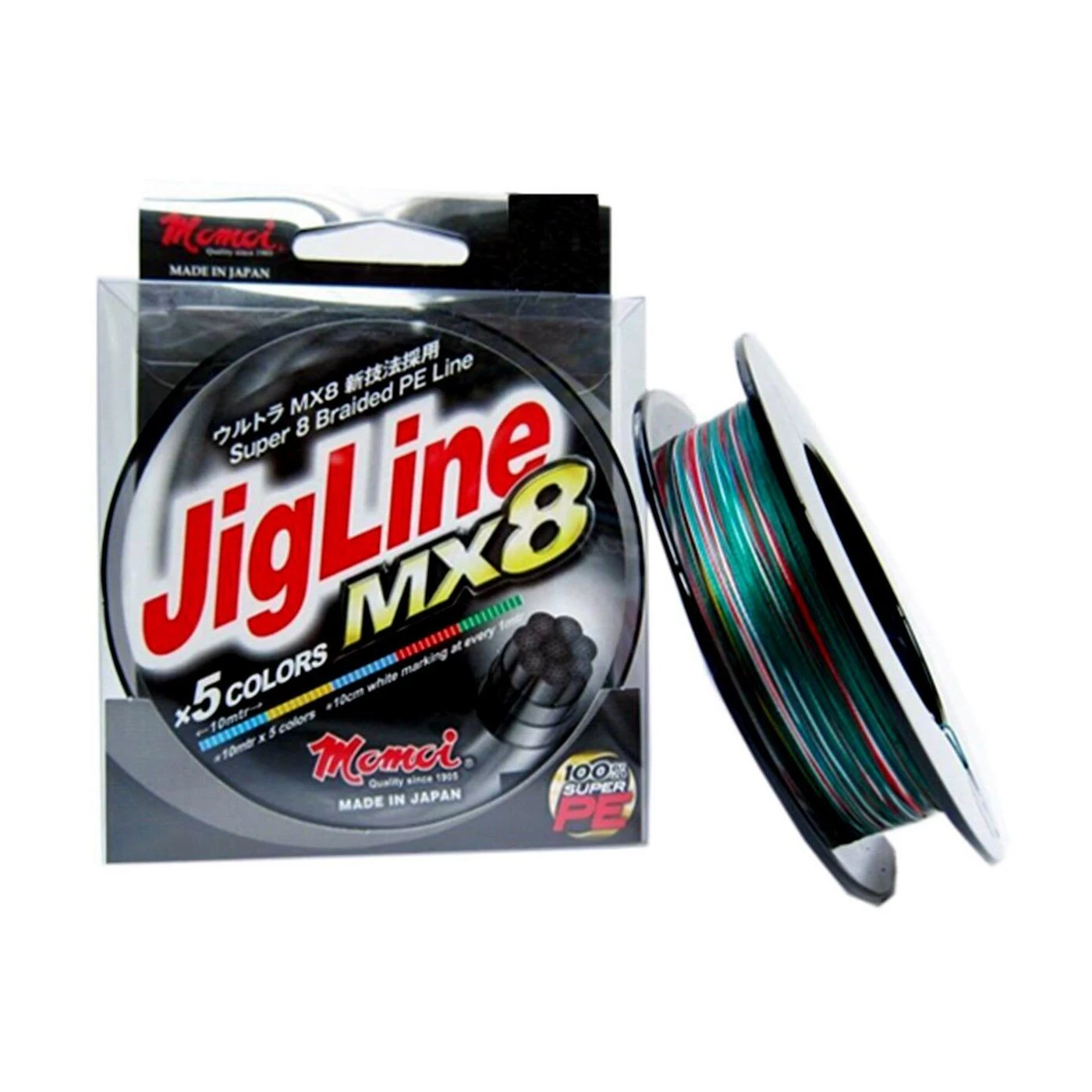Momoi Jigline Mx8 0.26mm 300mt. Multicolor İp Misina