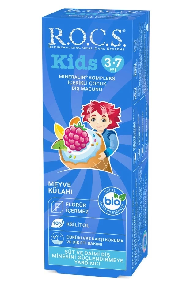 Rocs Kids Meyve Külahı Florürsüz Diş Macunu 45 Ml