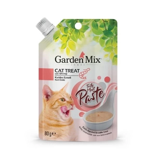 Garden Mix Tavuk Ve Karides Ezme Sıvı Kedi Ödül Maması 80 Gr