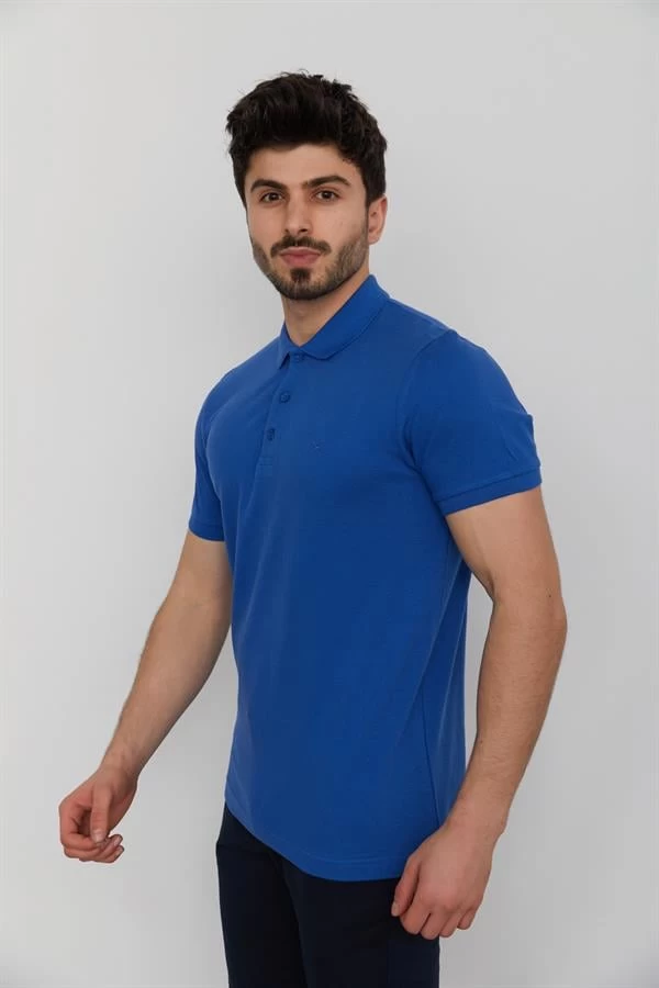 Cazador Organik Pamuk Erkek Polo Yaka - Çivit M Beden