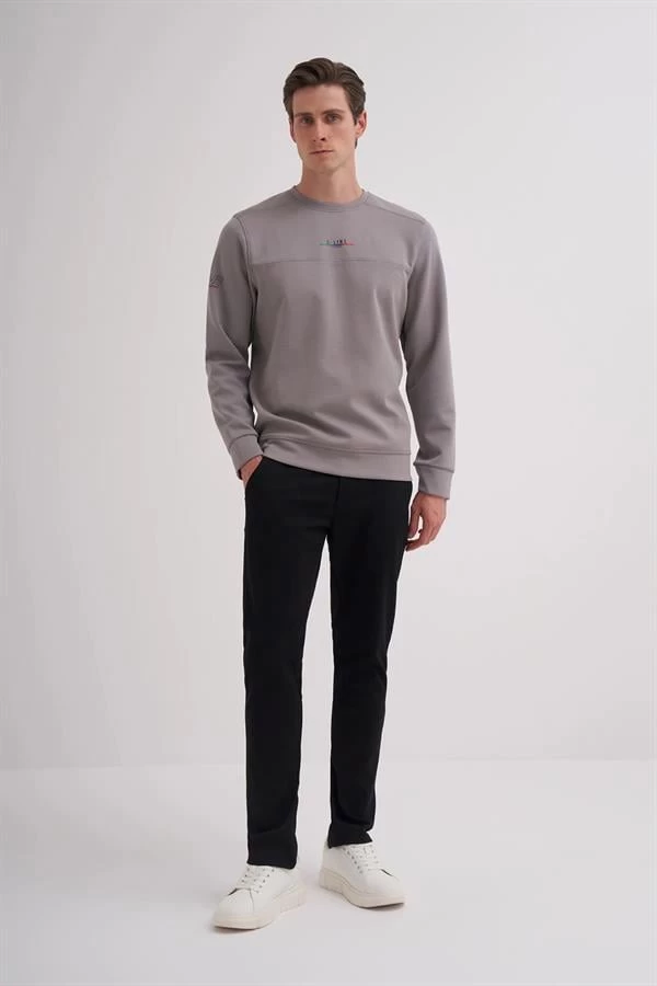 Cazador Scuba Kumaş Erkek Sweatshirt - Gri S Beden