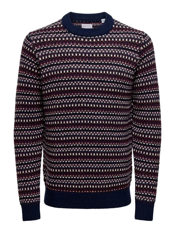 Jack & Jones Kalın Ve Örme Model Kışlık Erkek Kazak Lacivert - Lacivert M Beden