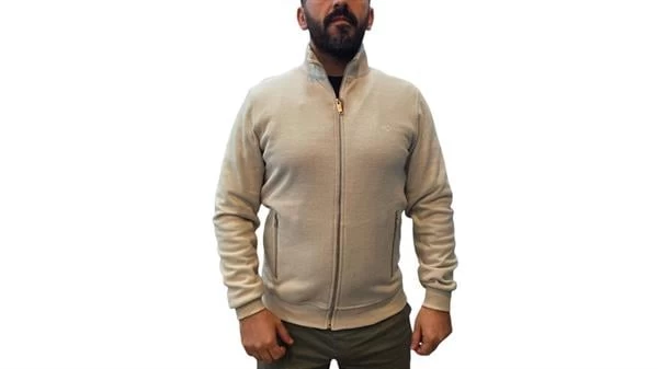 Cazador Selanik Sweat Hırka - Ekru L Beden