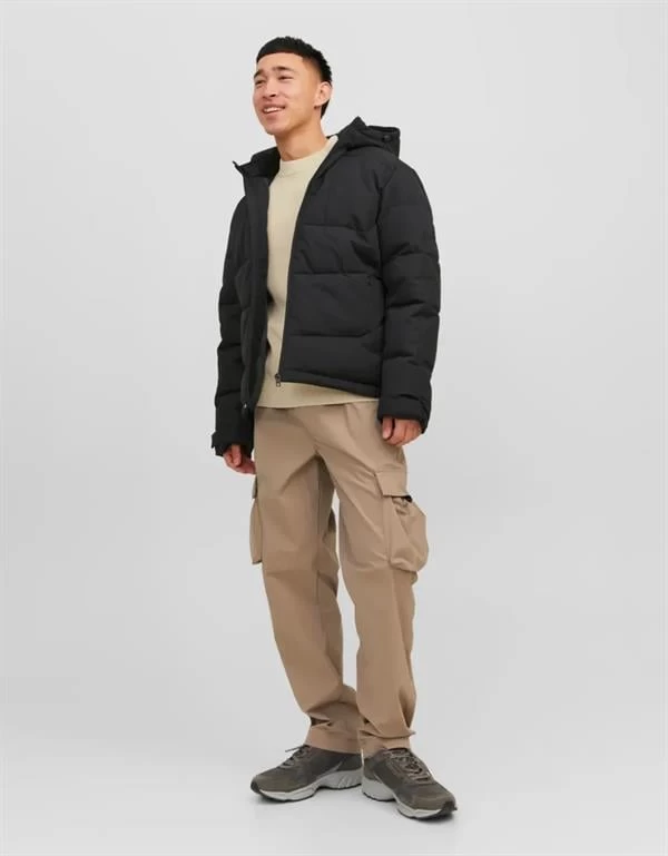 Jack & Jones 3m Teknolojili Teknik Şişme Mont - Siyah L Beden