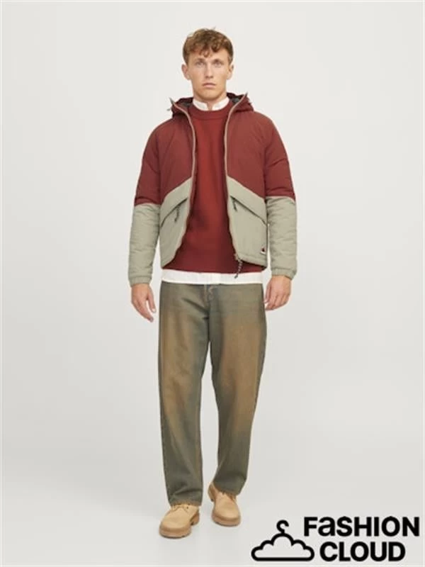 Jack & Jones 3000 Mm Waterproof Rüzgar Geçirmez Erkek Mont - Kiremit Bej M Beden