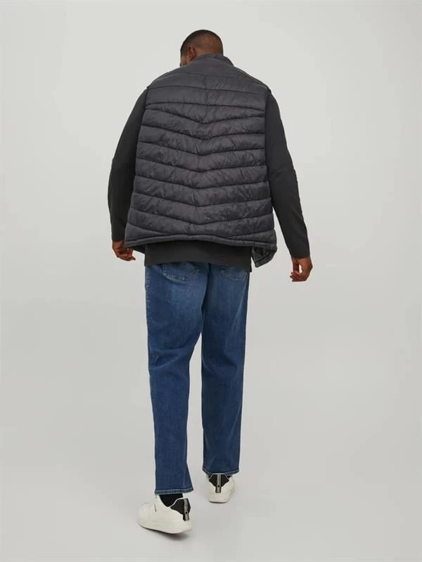 Jack & Jones Büyük Beden Şişme Yelek  - Siyah 2XL Beden