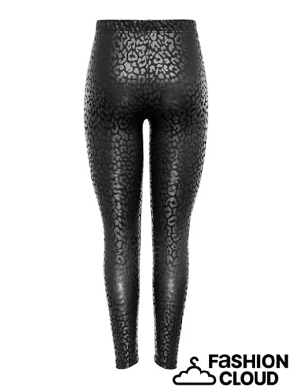 Only Desenli Günlük Tayt - Siyah XS Beden