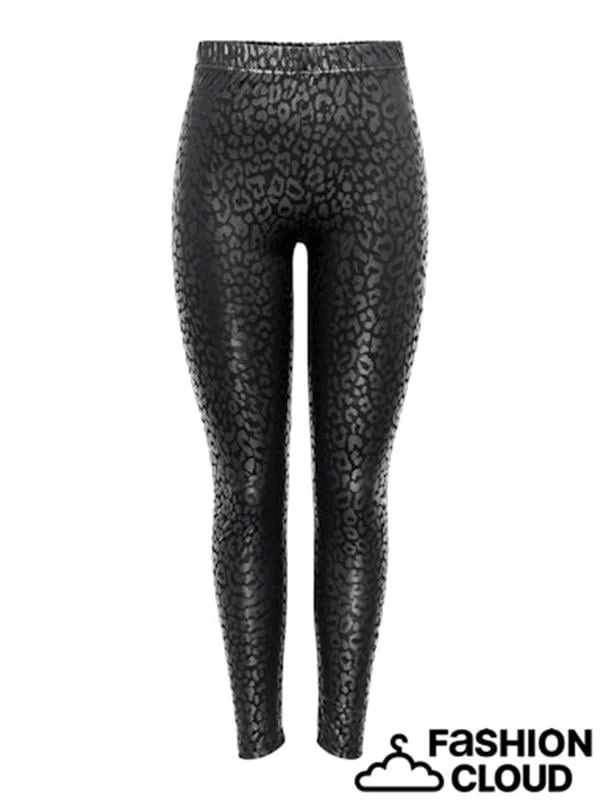 Only Desenli Günlük Tayt - Siyah XS Beden