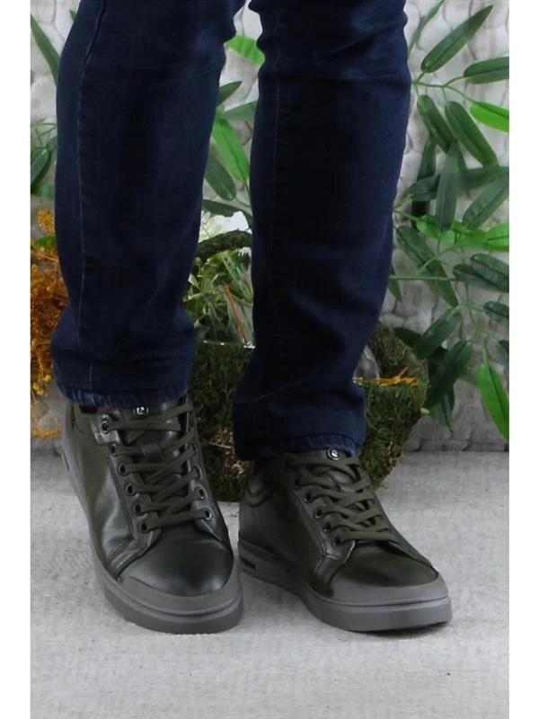 Pierre Cardin Hakiki Deri Günlük Casual Erkek Ayakkabı - Haki 42