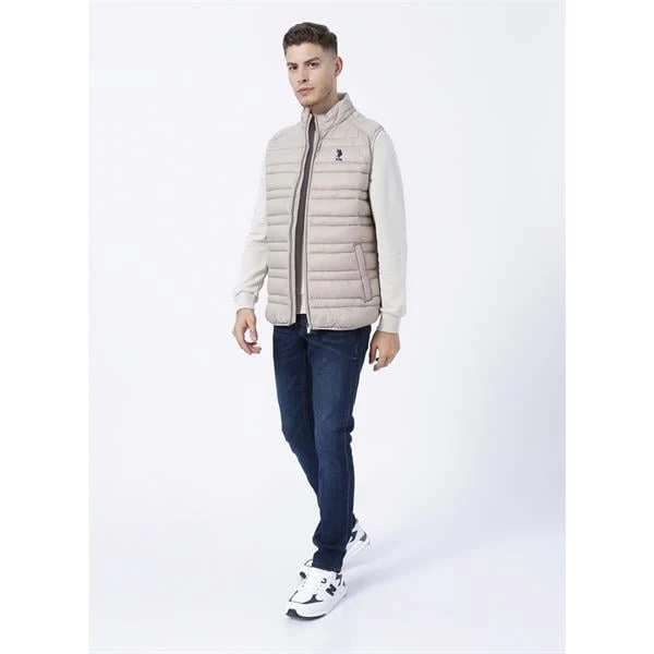 U.S. Polo Assn Comfort Fit Şişme Erkek Yelek - Bordo 56 Beden