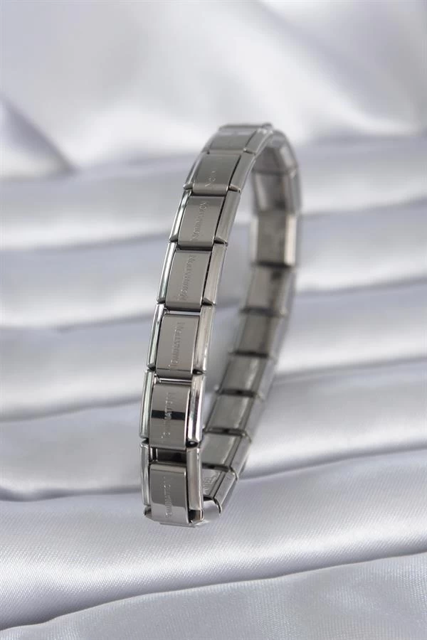 316l Çelik Gümüş Renk Yazılı Nomination Model Kadın Bileklik