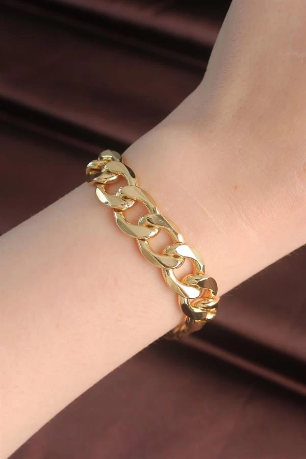 316l Çelik Vip Seri Gold Renk Gurmet Model Bileklik