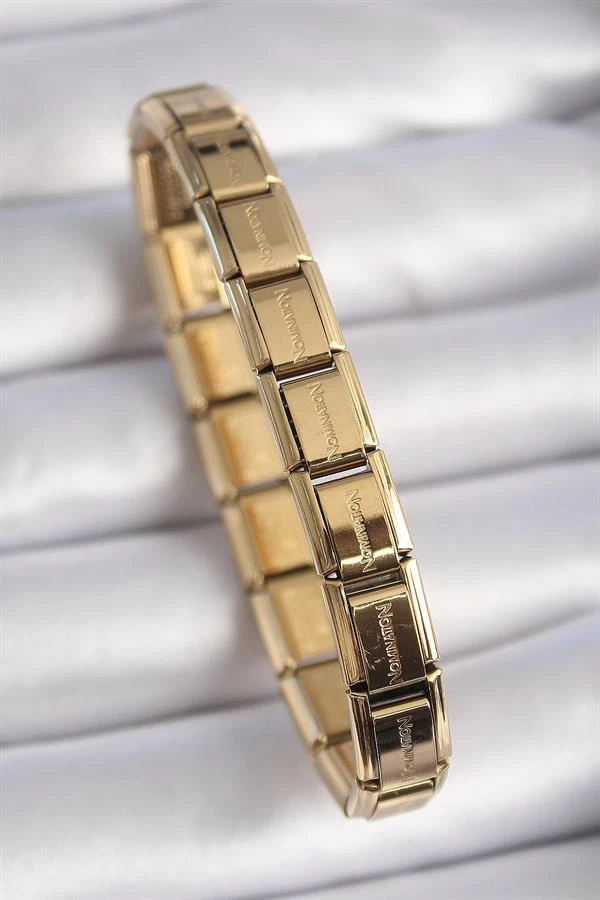 316l Çelik Gold Renk Yazılı Nomination Charm Bileklik