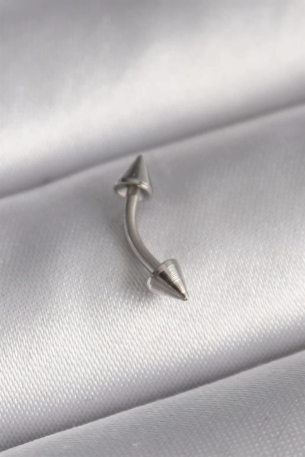316l Çelik Gümüş Renk Çivi Model Piercing