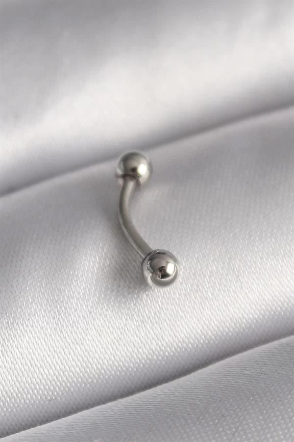 316l Çelik Gümüş Renk Topçuk Model Piercing
