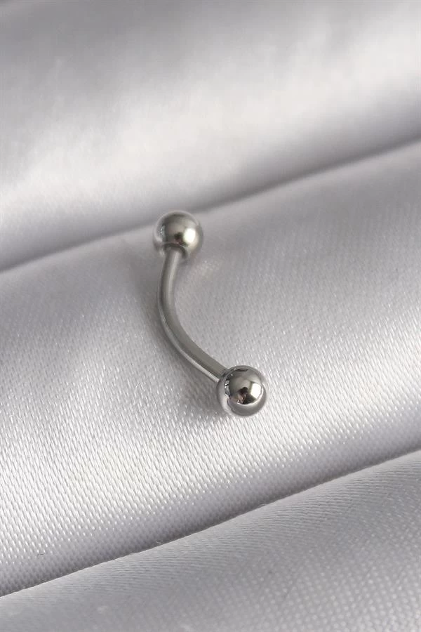 316l Çelik Gümüş Renk Topçuk Model Piercing
