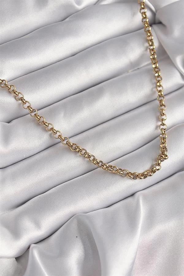 316l Çelik Gold Renk Kadın Kolye