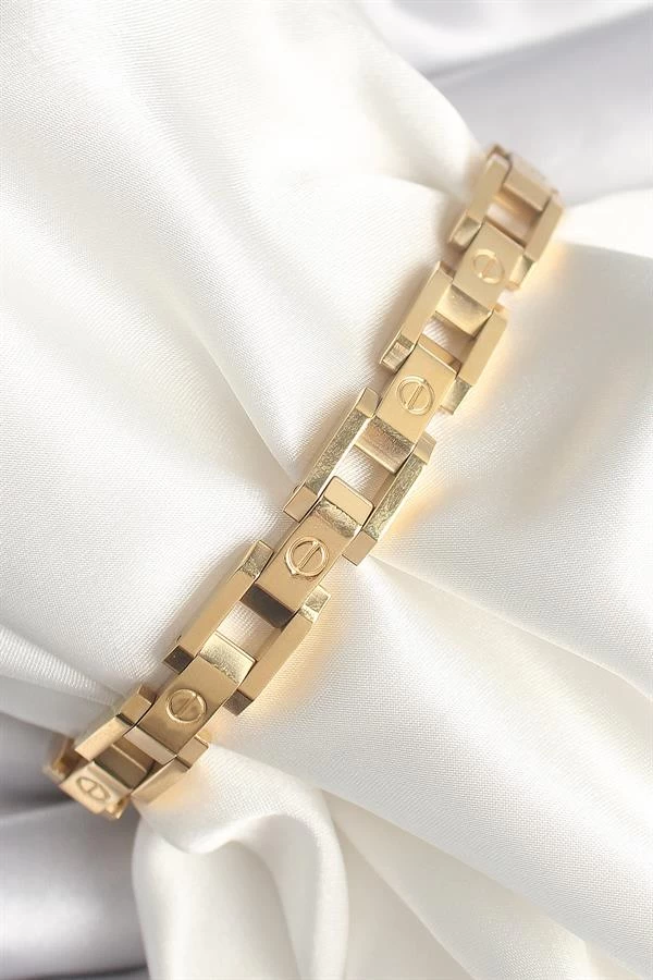 316l Çelik Gold Renk Unisex Bileklik